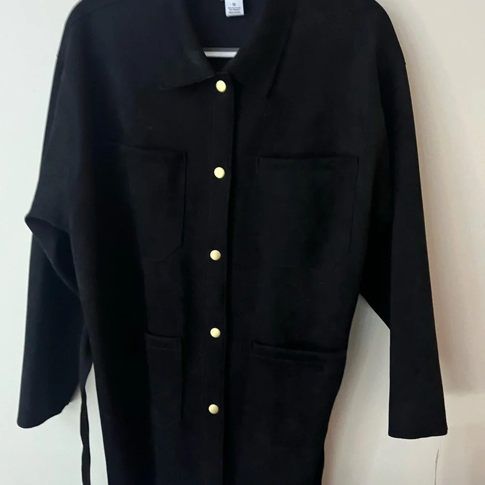 Ruby Rd. Black Button-Up Dress - Picture 3 of 12